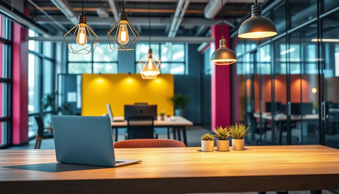 creative office lighting