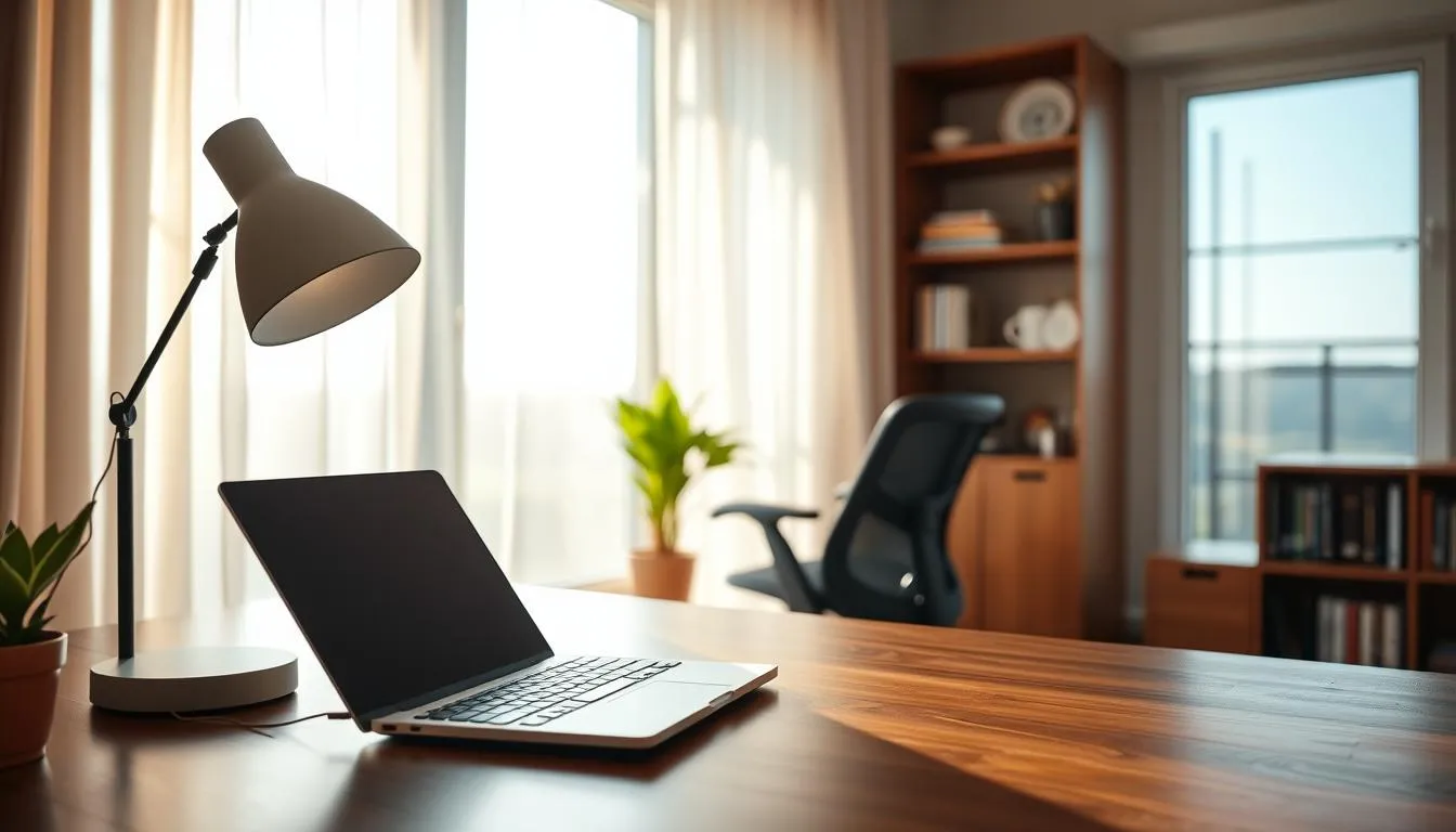home office lighting tips
