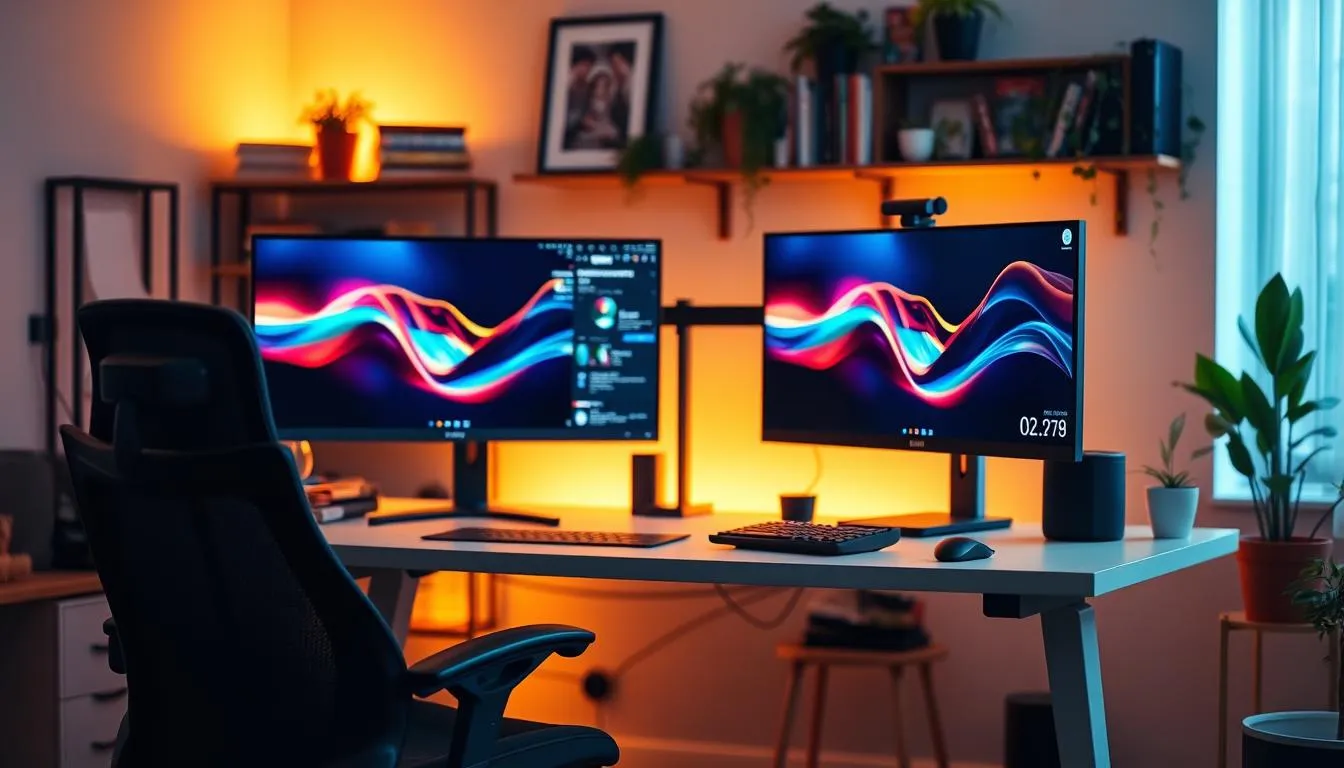 bias lighting behind monitors to reduce eye fatigue